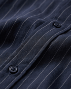 Loose-Fit Striped Shirt Black