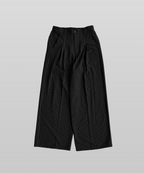 Wide Pants Black – Front view | clean essentials / minimalist | UNPROVEN