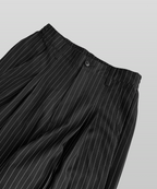 Wide Pants Black – Front view | clean essentials / minimalist | UNPROVEN
