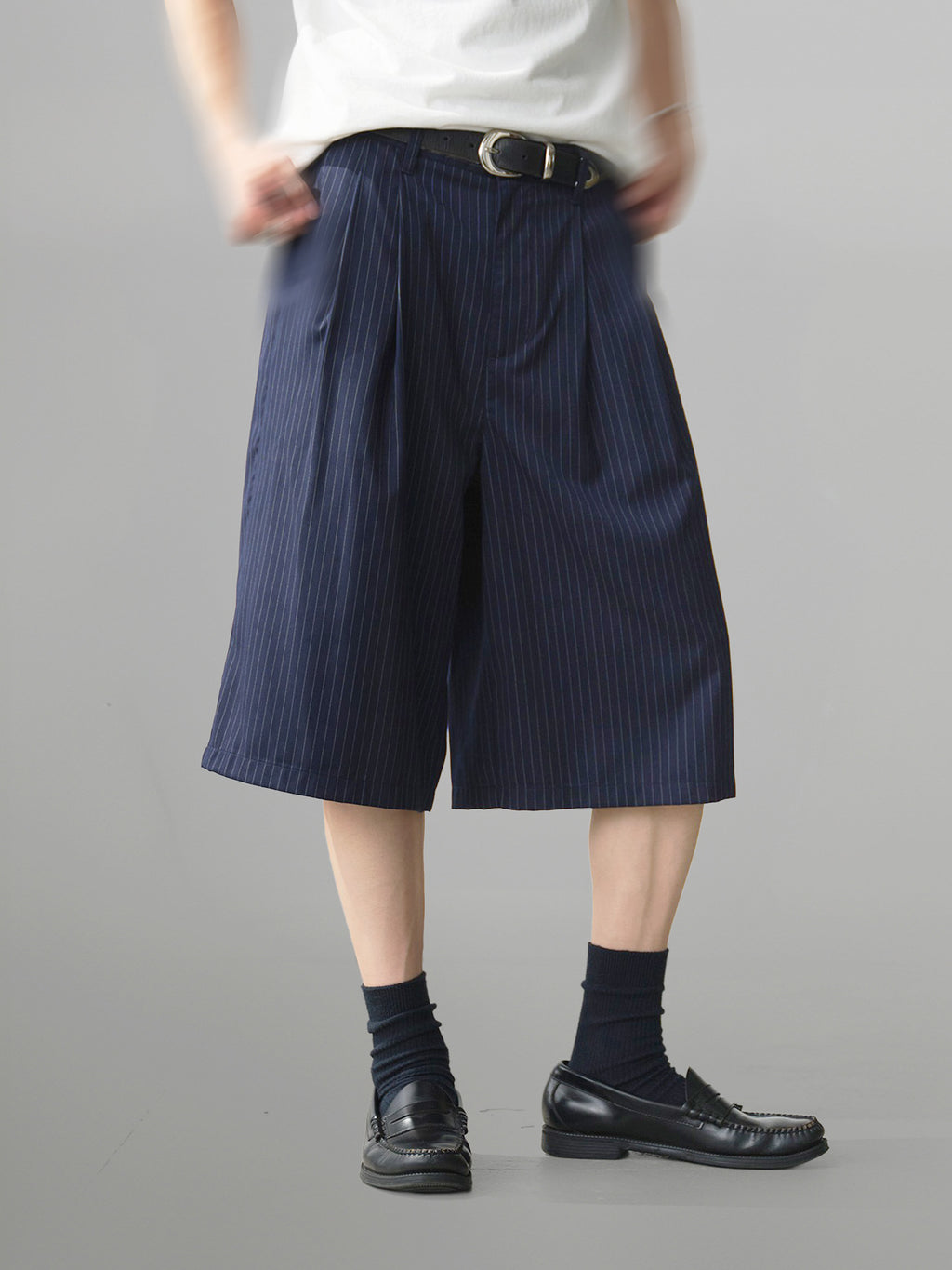 Striped Wide Shorts