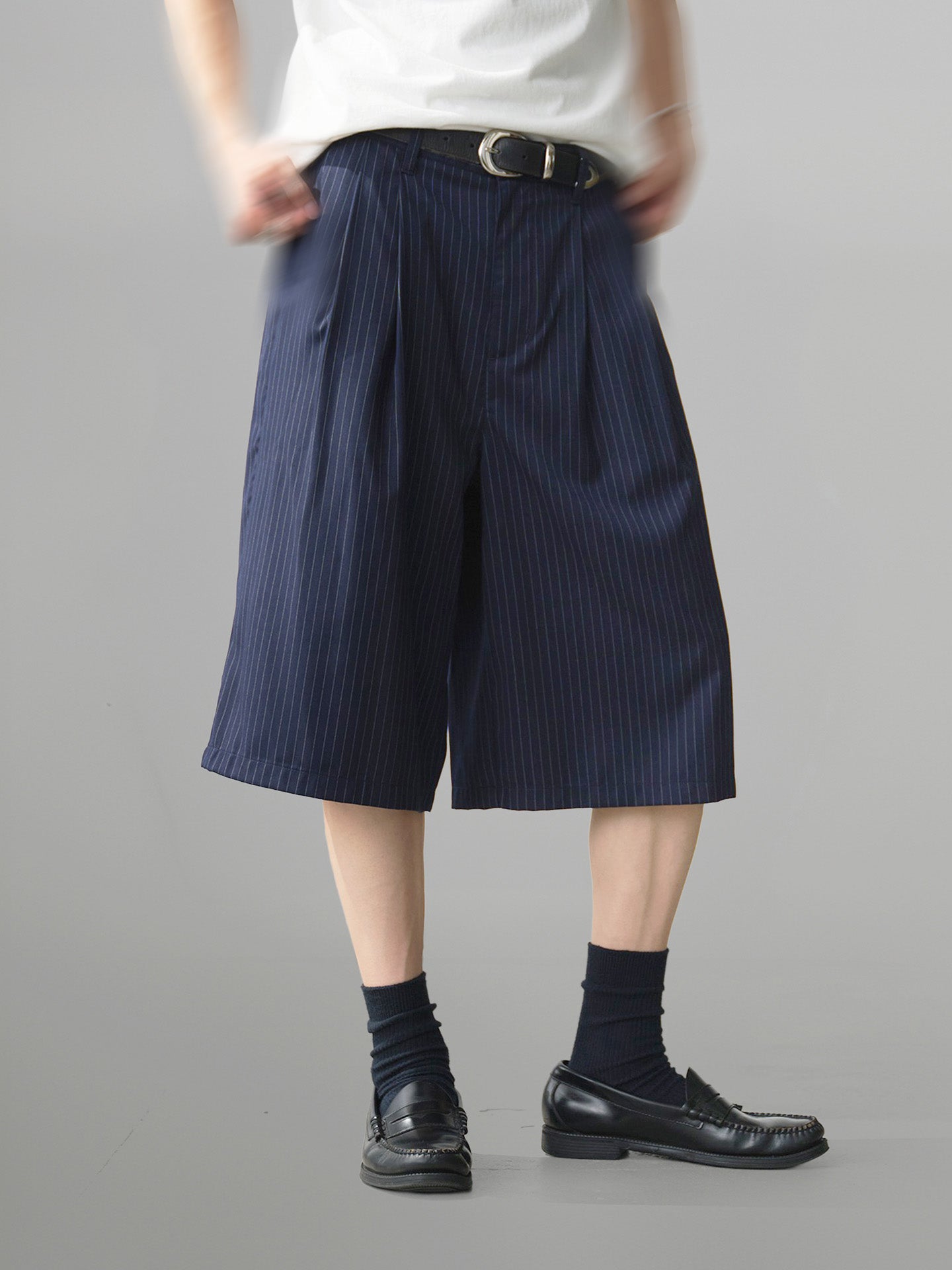 Striped Wide Shorts