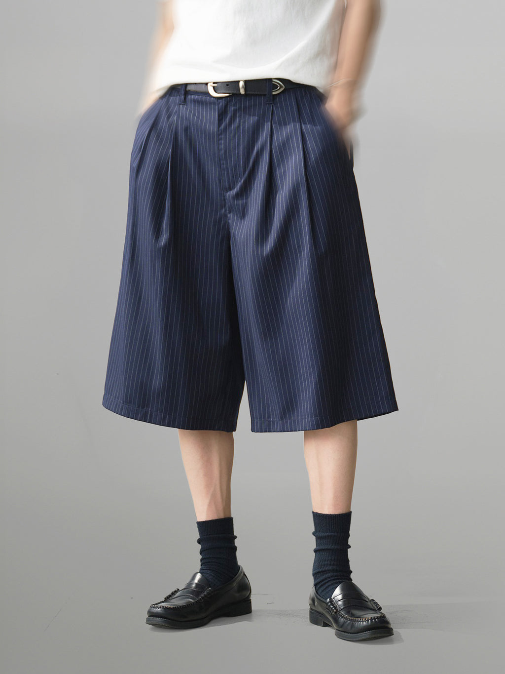 Striped Wide Shorts