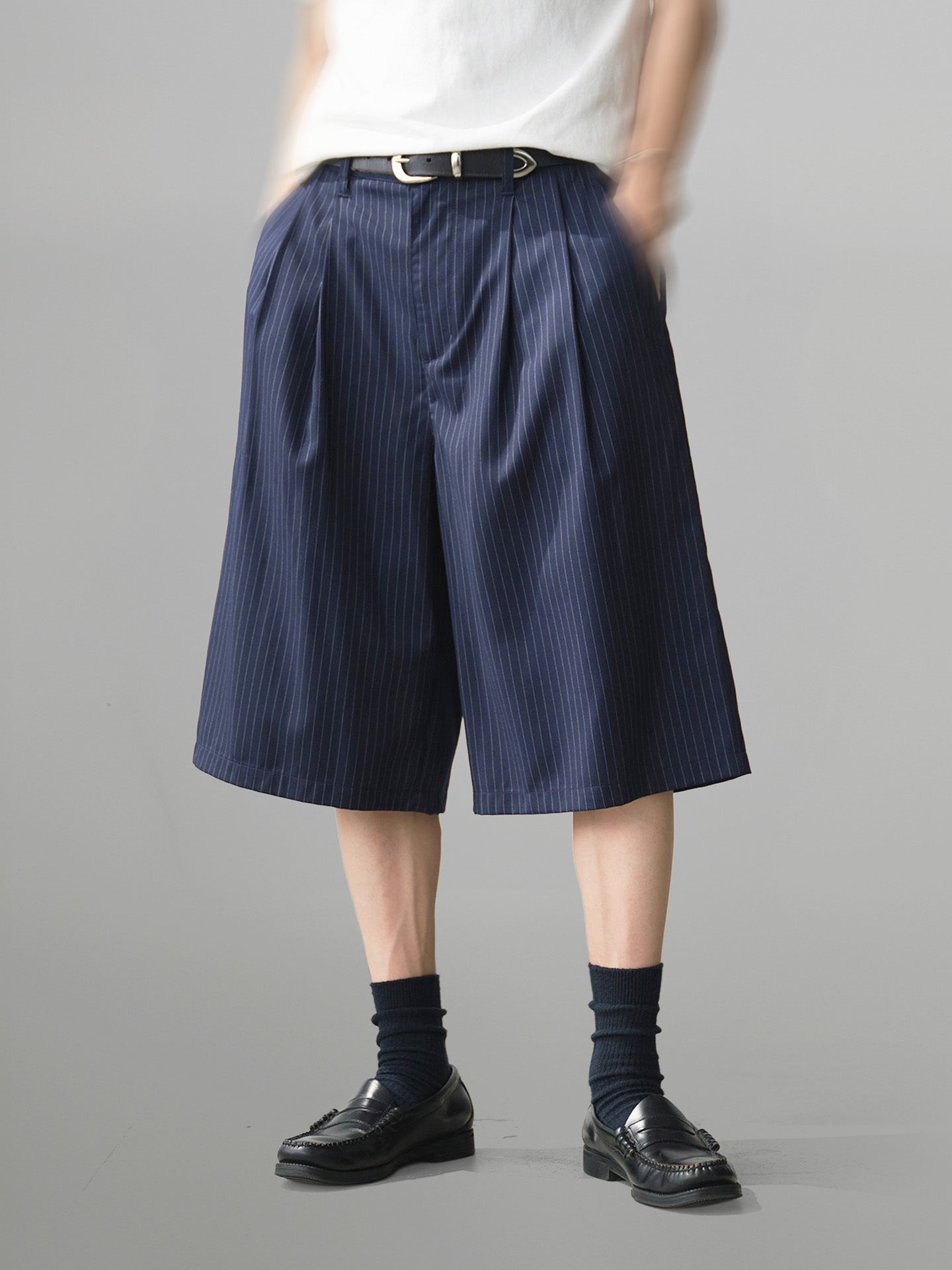 Striped Wide Shorts