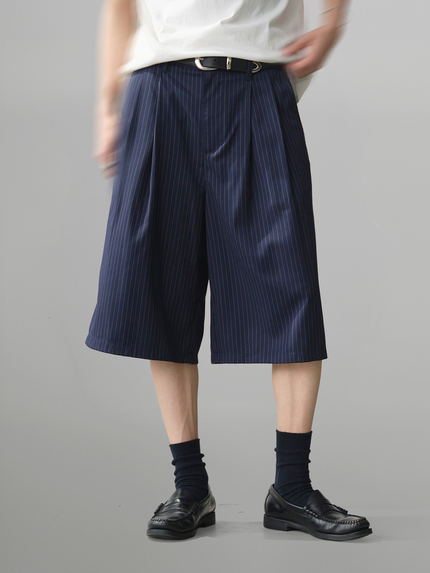Striped Wide Shorts