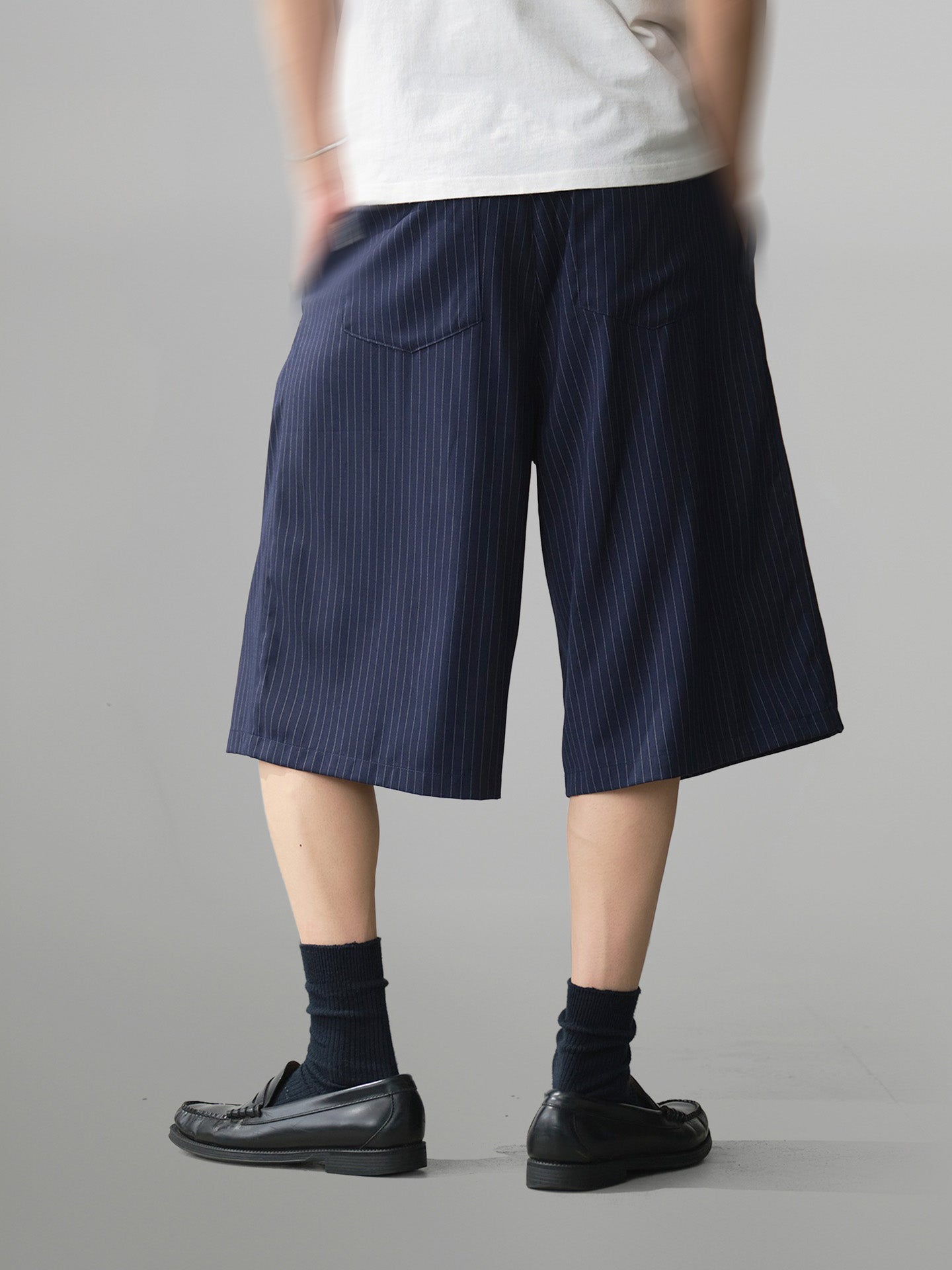 Striped Wide Shorts