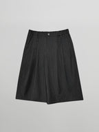 Wide Shorts Black – Front view | clean essentials / minimalist | UNPROVEN