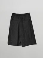 Wide Shorts Black – Front view | clean essentials / minimalist | UNPROVEN