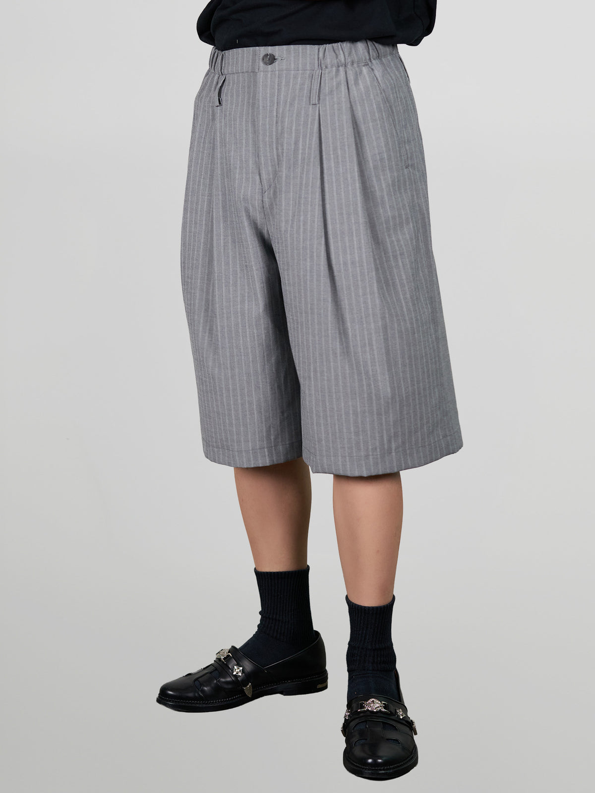Striped Wide Shorts