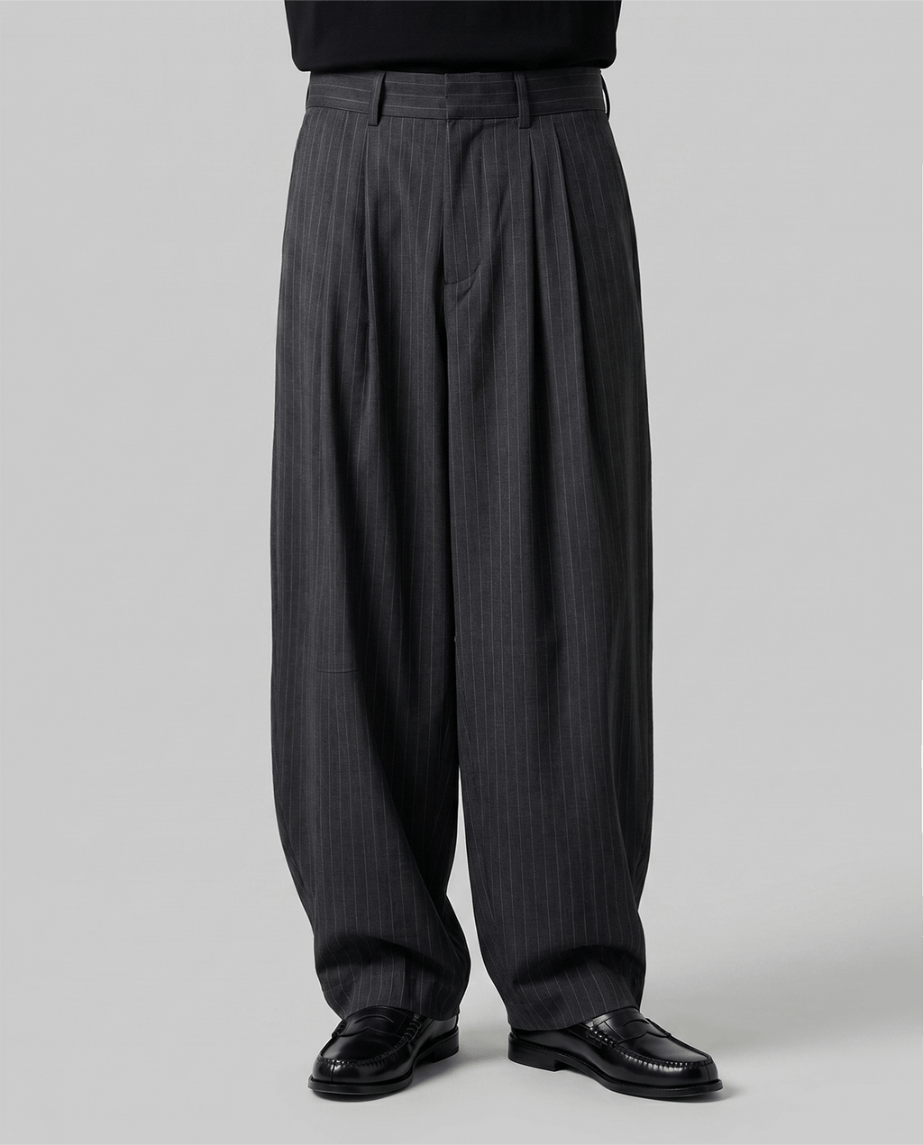 Striped Wide Balloon Pants