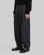 Striped Wide Balloon Pants