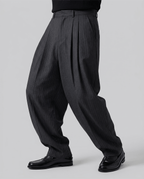 Striped Wide Balloon Pants