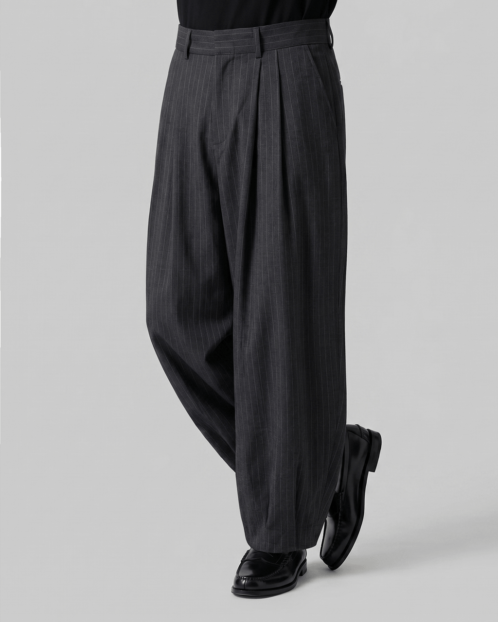 Striped Wide Balloon Pants