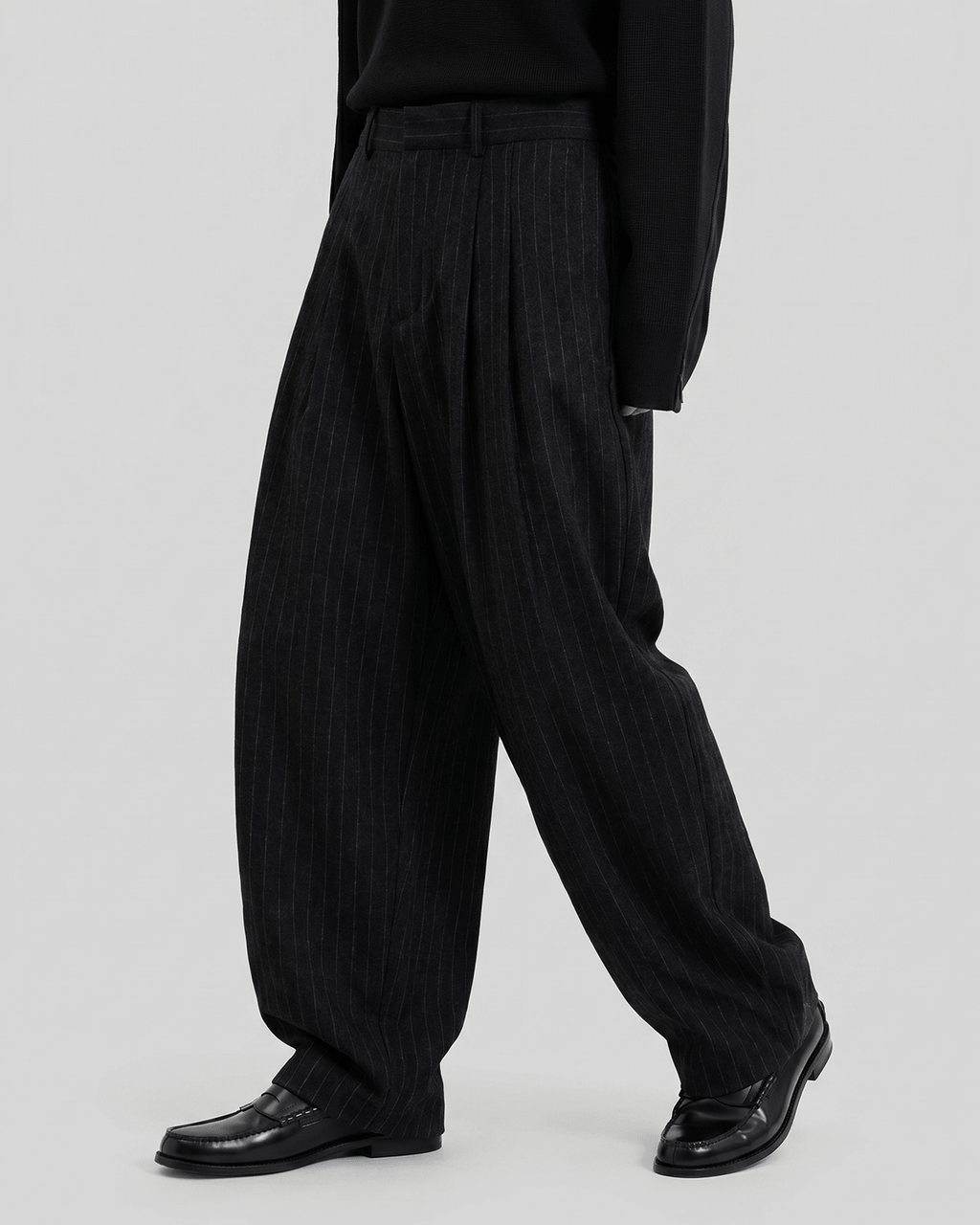 Striped Wide Balloon Pants