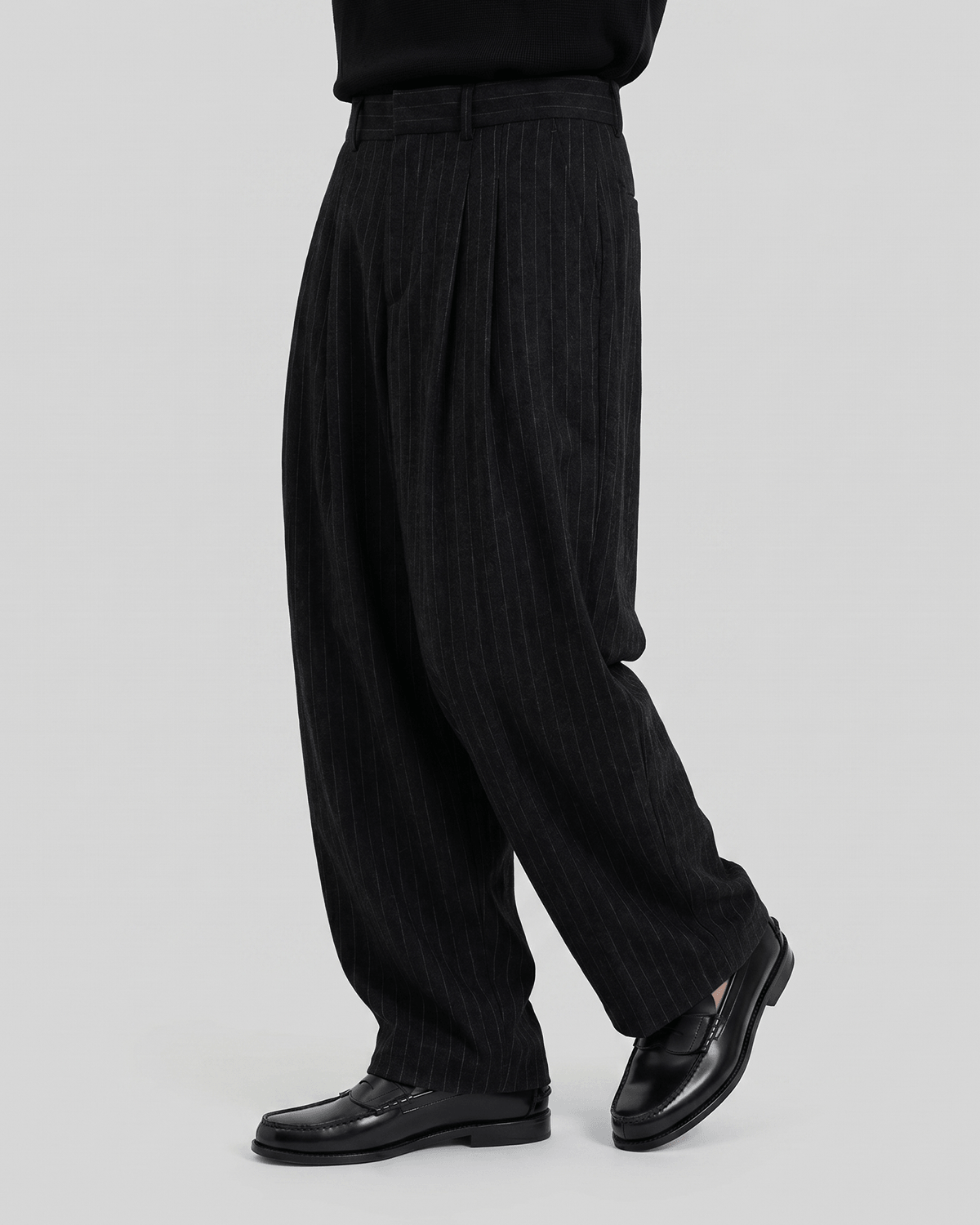 Striped Wide Balloon Pants