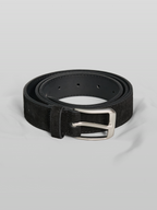 Buckle Belt 30mm Black front - cleanfit minimal - UNPROVEN