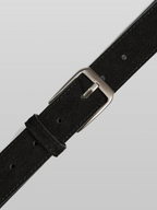 Buckle Belt 30mm Black front - cleanfit minimal - UNPROVEN