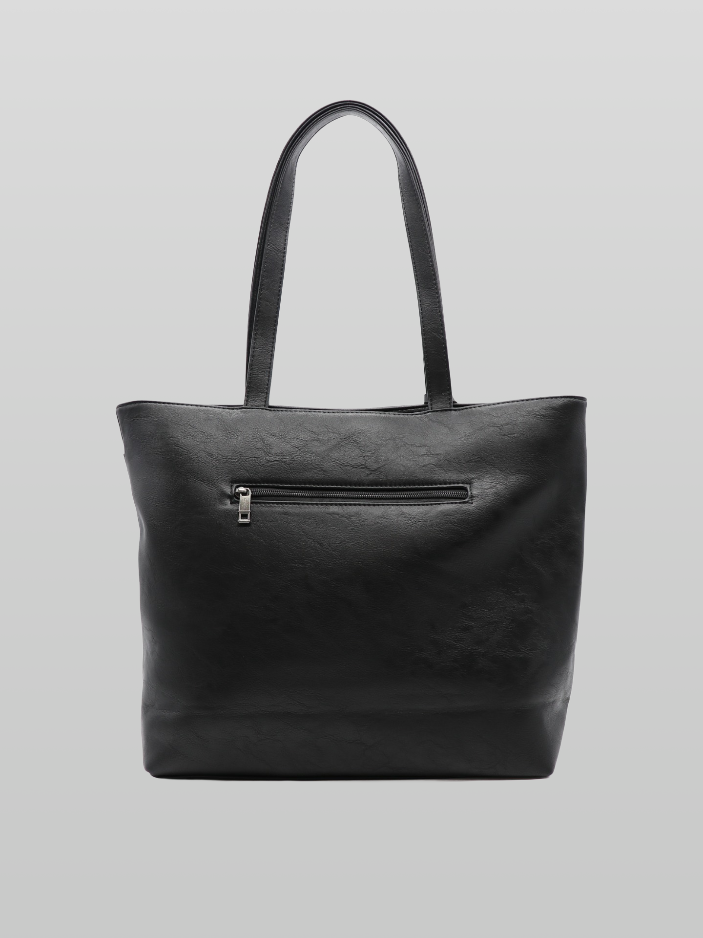 Synthetic Leather Horizontal Tote