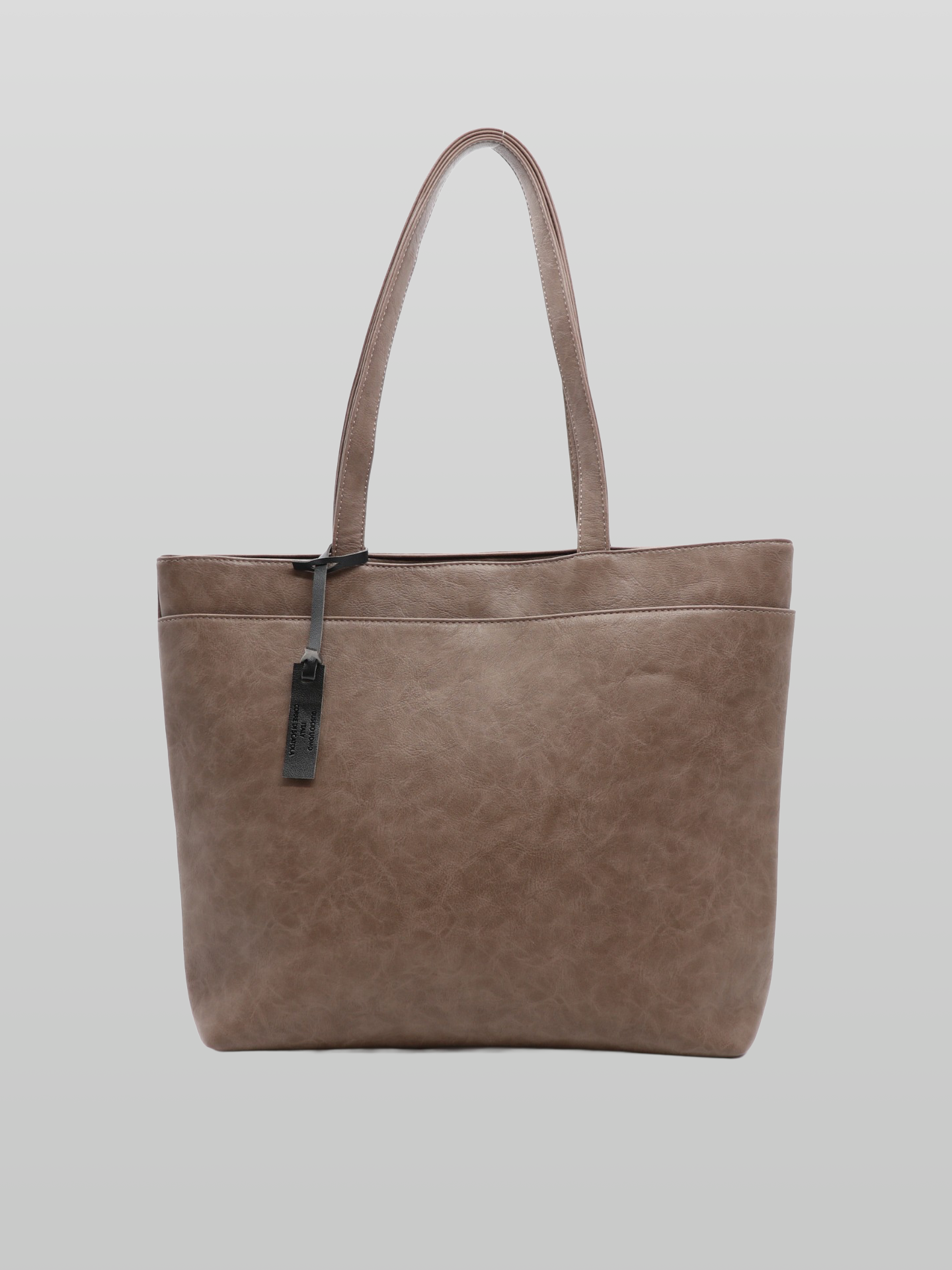 Synthetic Leather Horizontal Tote
