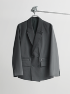 TR Zip Double Breasted Blazer black – Detail | tailored / architectural tailoring | UNPROVEN