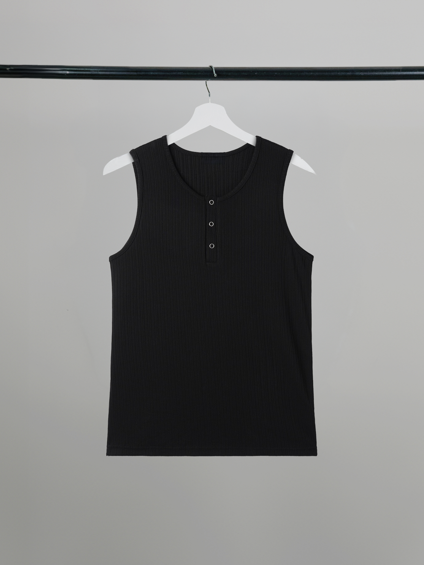 Henley Neck Sleeveless Top