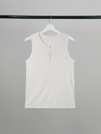 Neck Sleeveless Top Black – Front view | clean essentials / minimalist | UNPROVEN
