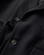 Tie-Waist Double-Breasted Blazer