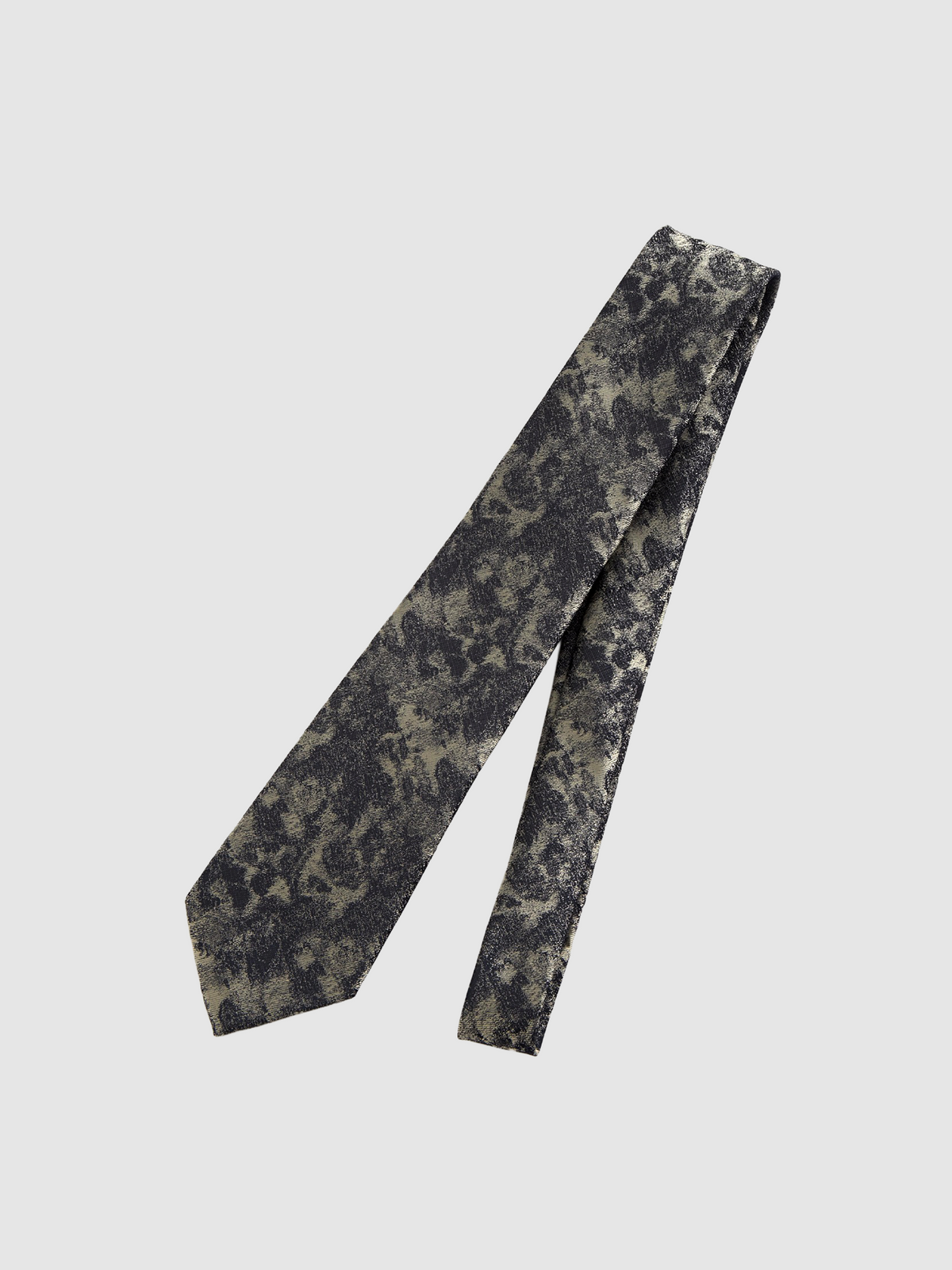 Gray Jacquard Tie