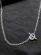 Lariat Necklace Silver – Front view | clean essentials / minimalist | UNPROVEN