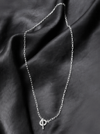 Lariat Necklace Silver – Front view | clean essentials / minimalist | UNPROVEN