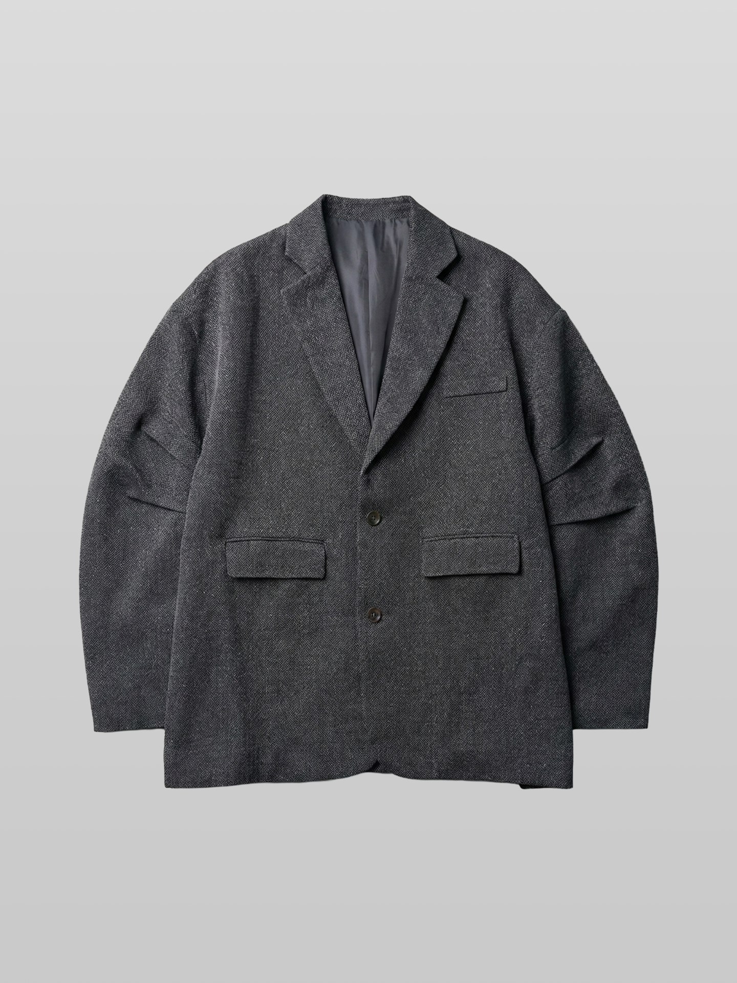 Tucked Sleeves Oversized Blazer