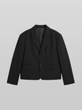 Two-Button Cropped Blazer
