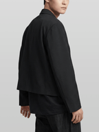 Two-Button Cropped Blazer