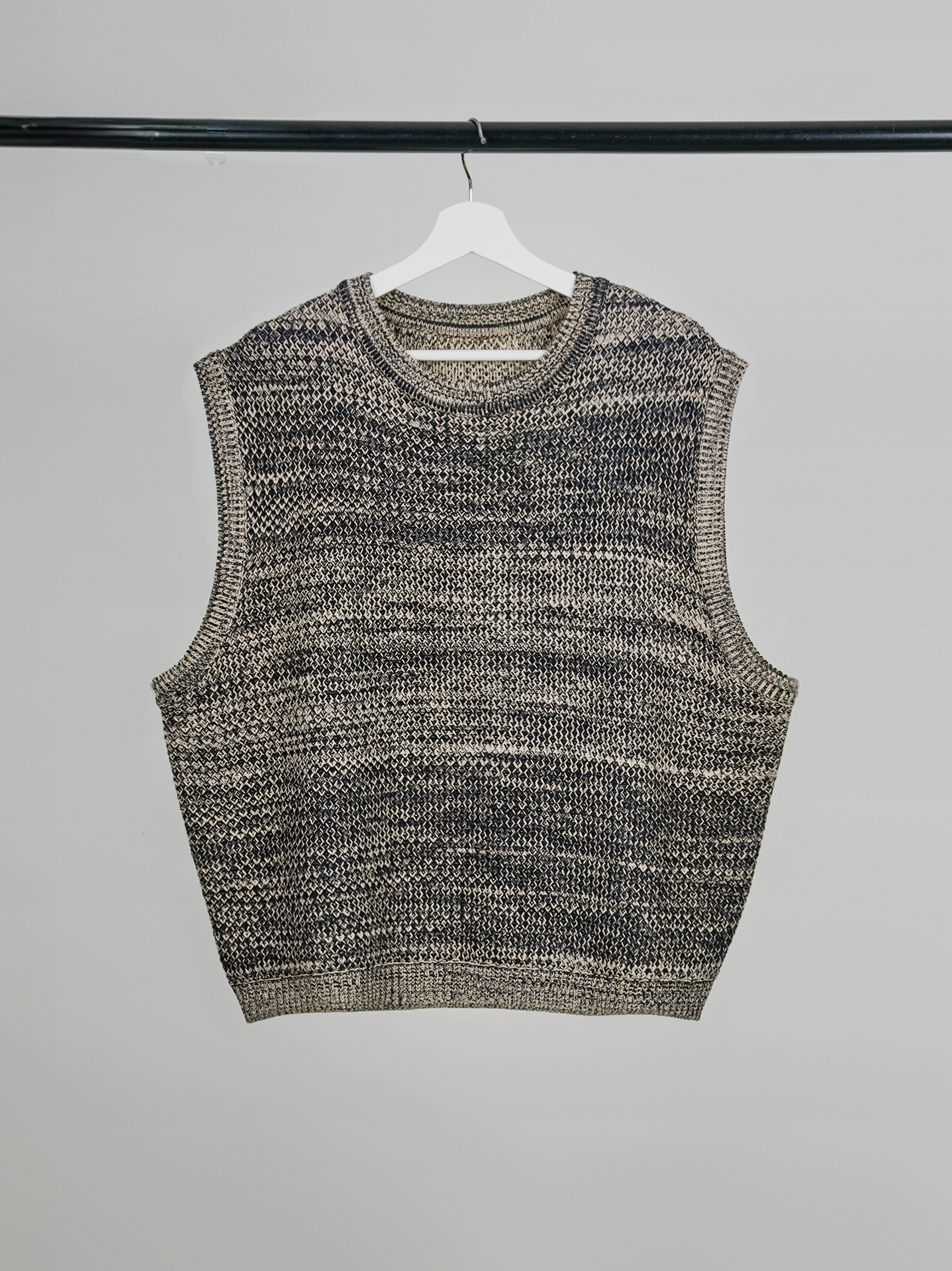 Two-Tone Honey Knit Vest