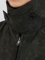 Flight Jacket Charcoal – Front view | clean essentials / minimalist | UNPROVEN
