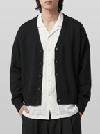 V-Neck Cropped Cardigan
