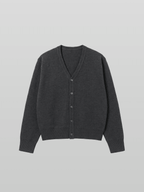 V-Neck Cropped Cardigan