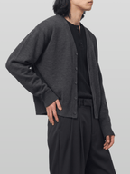 V-Neck Cropped Cardigan