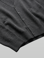 V-Neck Cropped Cardigan