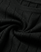 Venice Round Knit Short-Sleeve T-Shirt