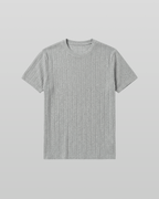 Venice Round Knit Short-Sleeve T-Shirt