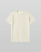 Venice Round Knit Short-Sleeve T-Shirt