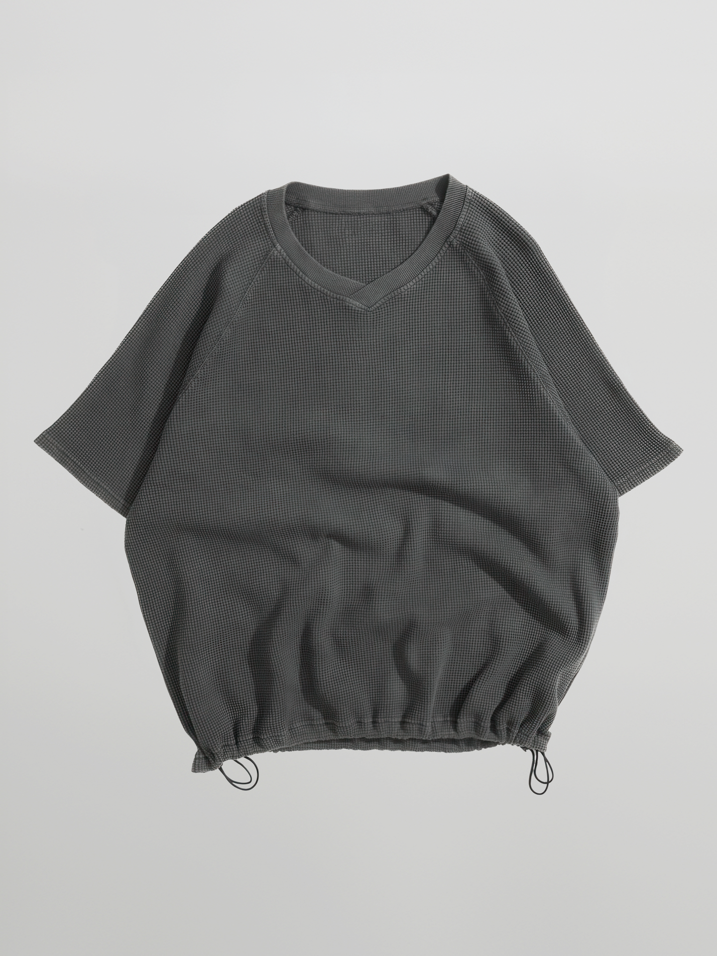 Waffle V-Neck T-Shirt