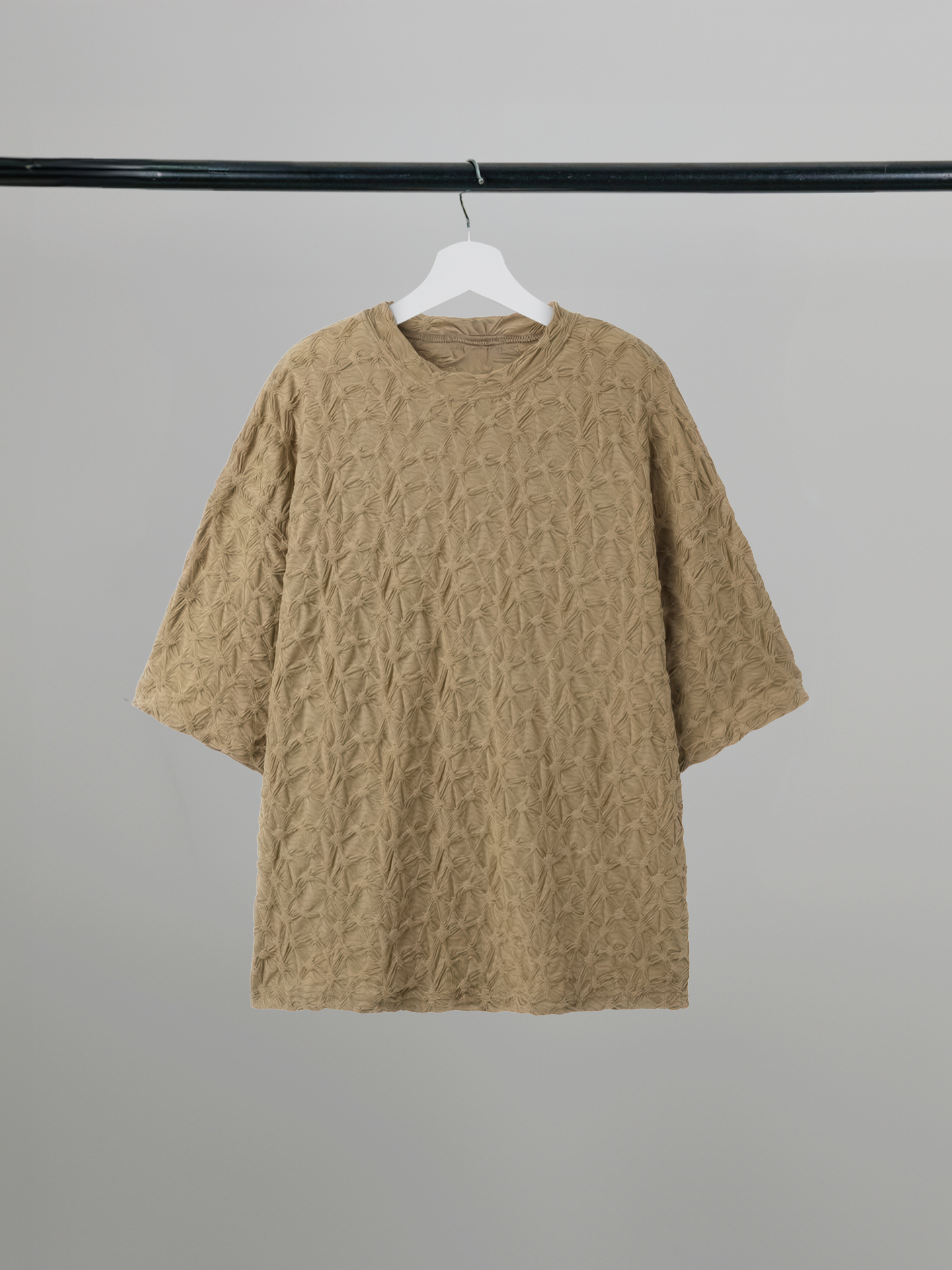Wave Shirring T-Shirt