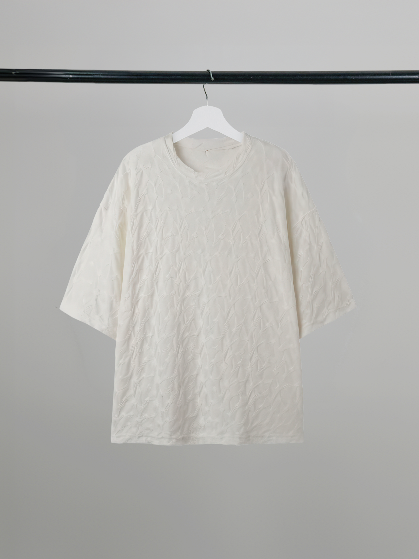 Wave Shirring T-Shirt