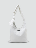 Gimmick Shoulder Bag white – Front view | functional / minimalist carry | UNPROVEN