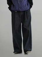Wide Balloon Jeans off-white – Detail | wide-leg denim / relaxed denim | UNPROVEN