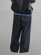 Wide Balloon Jeans black – Detail | wide-leg denim / relaxed denim | UNPROVEN