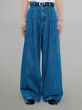 Wide Balloon Jeans off-white – Detail | wide-leg denim / relaxed denim | UNPROVEN