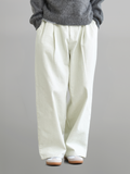 Wide Balloon Jeans off-white – Detail | wide-leg denim / relaxed denim | UNPROVEN