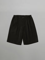 Leg Bermuda Shorts Black – Front view | clean essentials / minimalist | UNPROVEN